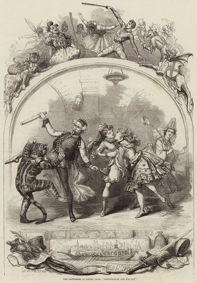 Pantomimen på Drury Lane, Whittington og hans kat af David Henry Friston
