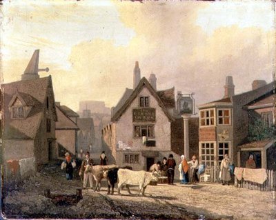 King Street Gates, Norwich (olie på mølleplade) af David Hodgson