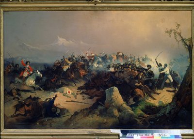 Angreb fra Cherkesses af det russiske kavaleri den 24. maj 1846 (Chirkesses angreb på det russiske kavaleri den 24. maj af David Johann Friedrch Koenig
