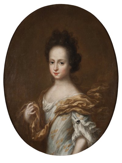 Edwige Sophie de Suede - Portræt af hertuginde Hedvig Sophia af Holstein-Gottorp (1681-1708), dronning af Sverige, af Ehrenstrahl, David Kloecker (1629-1698). Olie på lærred. Mål: 74x57 cm. Nationalmuseum Stockholm af David Klöcker Ehrenstrahl