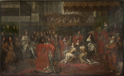 Dronning Ulrika Eleonora den Ældres (1656-1693) kroning af David Klöcker Ehrenstrahl