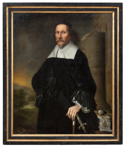 Georg Stiernhielm (1598-1672), rigsantikvar, rigsarkivar og digter, 1663 af David Klöcker Ehrenstrahl