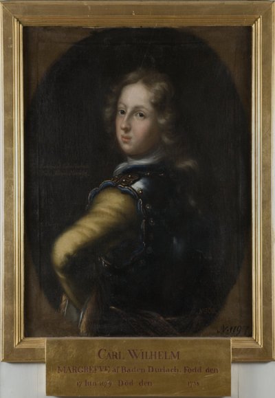 Karl Wilhelm, 1679-1738, markgreve af Baden-Durlach af David Klöcker Ehrenstrahl