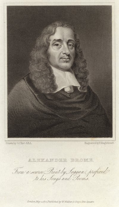 Alexander Brome - engelsk digter (1620 1666) af David Loggan