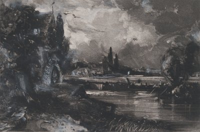 En Mølle, 1829. af David Lucas