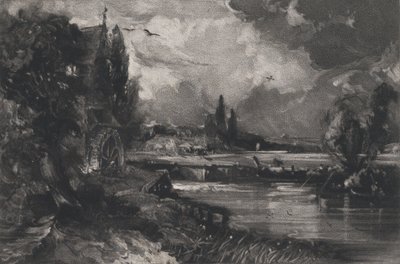 En Mølle, 1829. af David Lucas