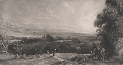 Efterårssolnedgang, 1830. af David Lucas