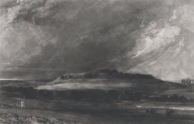 Gamle Sarum, 1830. af David Lucas