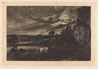 Sommeraften af David Lucas after John Constable