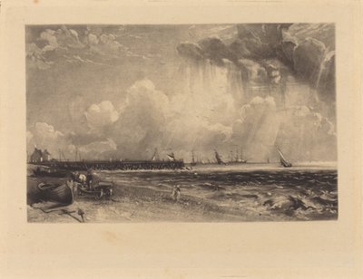 Yarmouth, Norfolk af David Lucas after John Constable