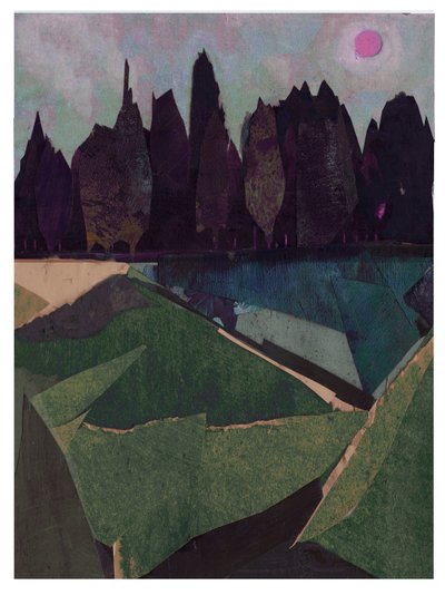 Faron Clearing, 2021 (blandet medie) af David McConochie