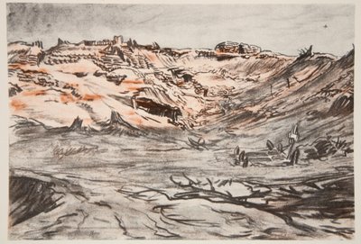 A Quarry new Mouquet Farm, illustration fra 
