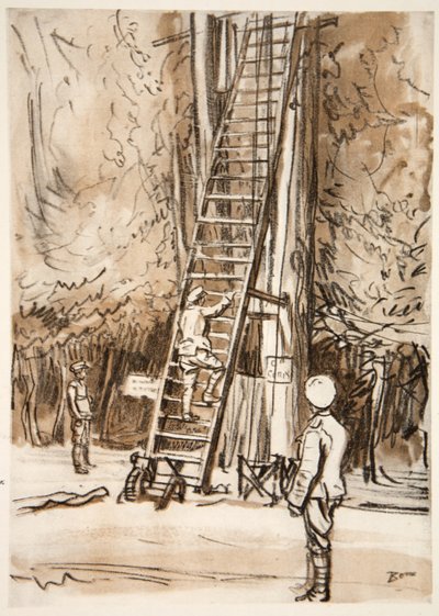 En observationspost, illustration fra 