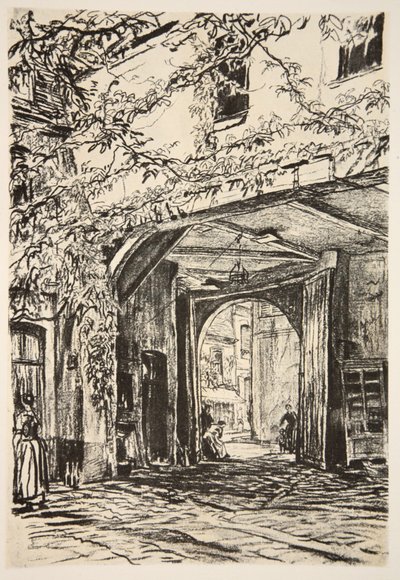 Et mødested for hæren i Frankrig, illustration fra 