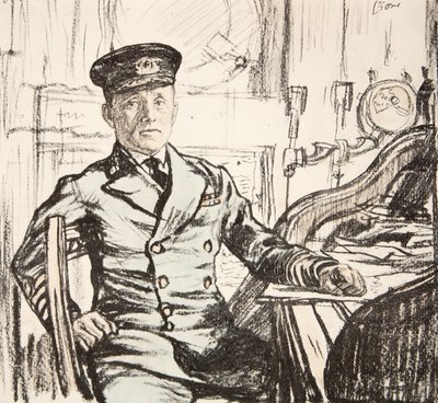 Kaptajn Cyril Fuller RI Navy, illustration fra 