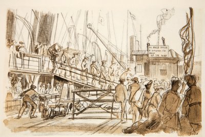 Landgang, illustration fra 