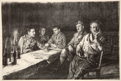 Gordon Highlander officersmesse, illustration fra 