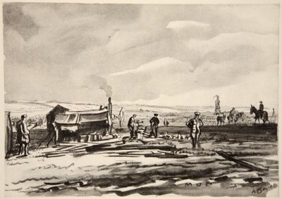 På Somme: Mudder, illustration fra 