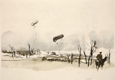 På Somme: Pølseballoner, illustration fra 