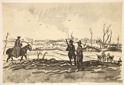 På Somme: nær Mametz, illustration fra 