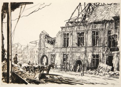 Rådhuset i Peronne, illustration fra 