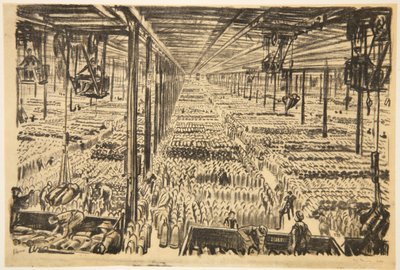 The hall of the million shells, illustration fra 