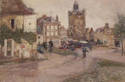 Markedsdag i Genilly, Frankrig af David Murray