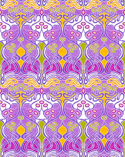 Beauclair Mauve, 2018 (mixed media digital) af David Newton