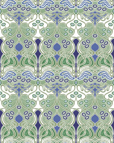 Beauclair Pale Green,2018 (mixed media digital) af David Newton