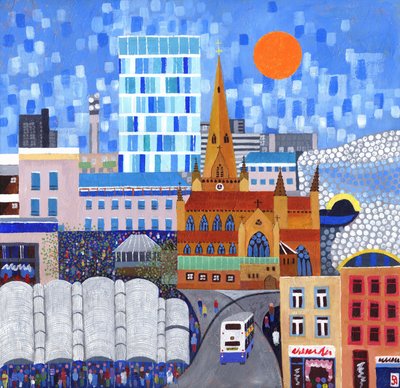 Bullring Sun, 2012 (akryl på lærred) af David Newton