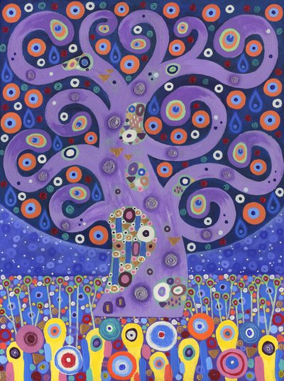 The Peacock Tree, 2011 (akryl på lærred) af David Newton