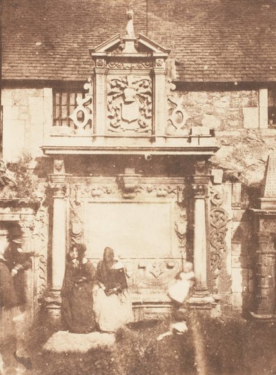 Edinburgh. Gråbrødrenes Kirkegård, 1843-47. Skabere: David Octavius Hill, Robert Adamson, Hill & Adamson. af Hill and Adamson