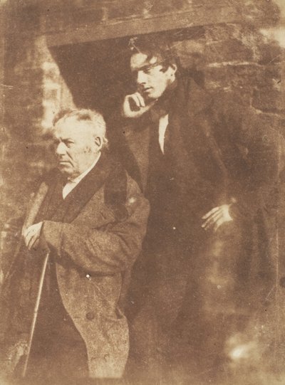 pastor Miller og hans søn pastor Samuel Miller, 1843-47. Skabere: David Octavius Hill, Robert Adamson, Hill & Adamson. af Hill and Adamson
