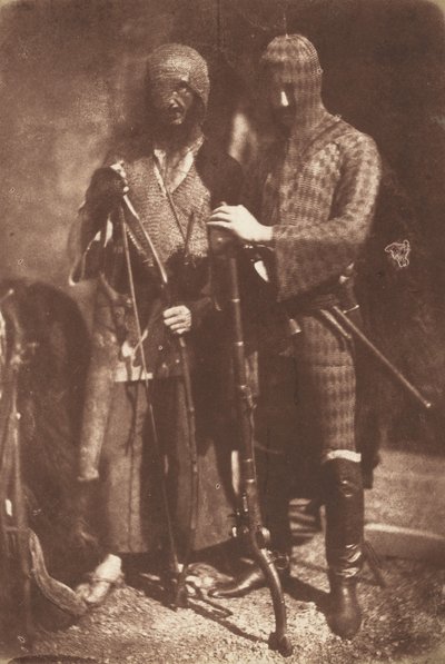 Afghansk eller tjerkessisk rustning,1843 (foto) af David Octavius Hill