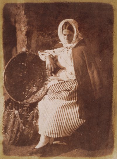 Mrs Hall, Newhaven, 1843-47 (saltpapirtryk fra kalotypenegativ) (se også 224278, 224279) af David Octavius Hill