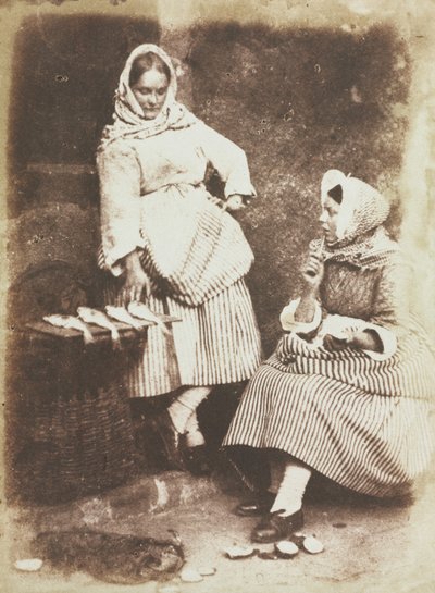 Newhaven Fishwives, Jeanie Wilson og Annie Linton af David Octavius Hill