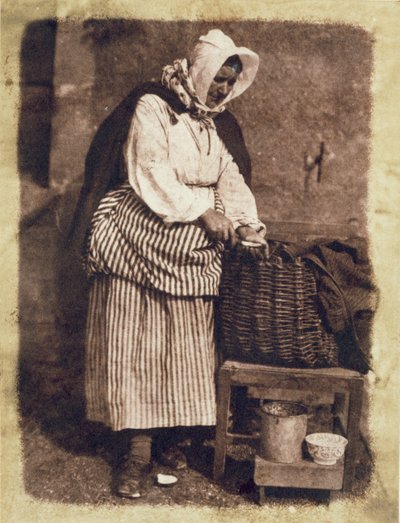 Oyster Woman, 1843-47 (saltpapirsprint fra kalotypienegativ) (se også 224278, 224280) af David Octavius Hill