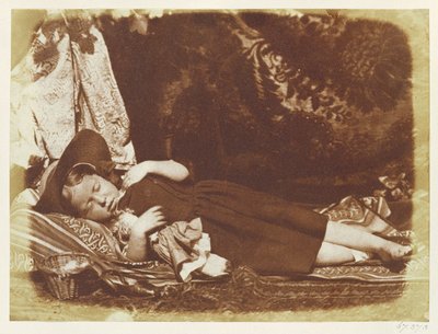 The Bedfellows, ca. 1843-47 (saltet papirtryk fra calotype negativ) af David Octavius Hill
