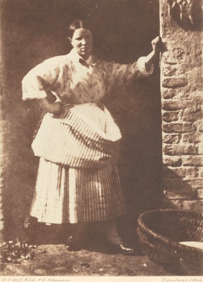 En Newhaven Fisherwoman af David Octavius Hill and Robert Adamson