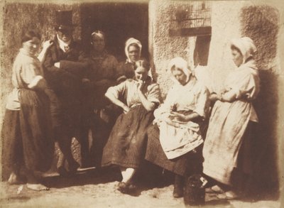 En Newhaven Pilots hyttedør af David Octavius Hill and Robert Adamson