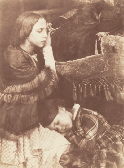 De tre sovende: Sophia Finlay, Harriet Farnie og Brownie af David Octavius Hill and Robert Adamson