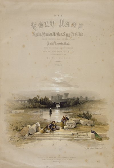 Baalbec from the Fountain, 7. maj 1839, titelblad til bind II af 