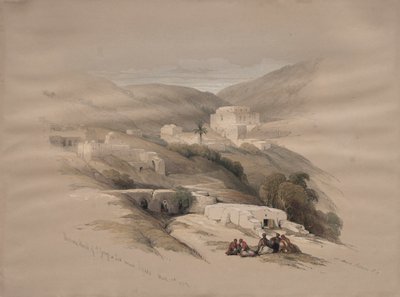 Christian Church of St. George at Ludd, oldtidens Lydda, 1839. af David Roberts