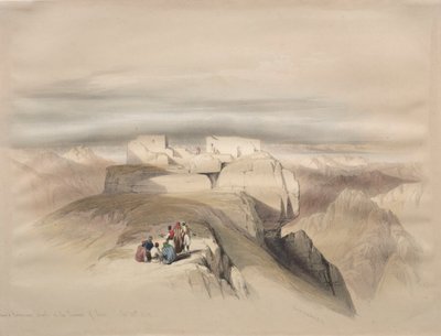Christian og Mahomedanske kapeller på toppen af Sinai af David Roberts