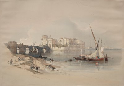 Citadellet af Sidon af David Roberts