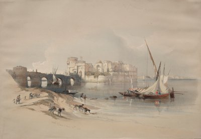 Citadellet af Sidon, 1839. af David Roberts