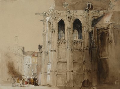 Dieppe, 1828 af David Roberts