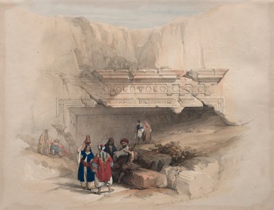 Indgang til Kongernes Grave, Jerusalem, 1839. af David Roberts