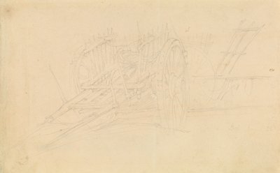 Farm Cart i Dol, 1843 af David Roberts