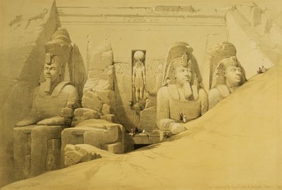 Forhøjning af Aboo Simbels store tempel, Nubia, plade 44 fra bind II af 